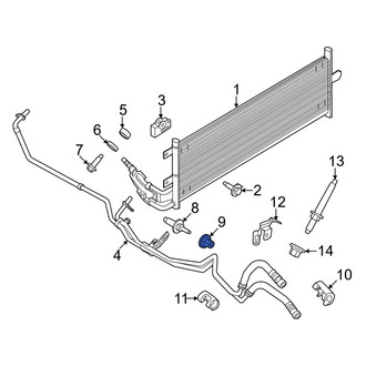 Ford OE - Automatic Transmission Oil Cooler Hose Nut
