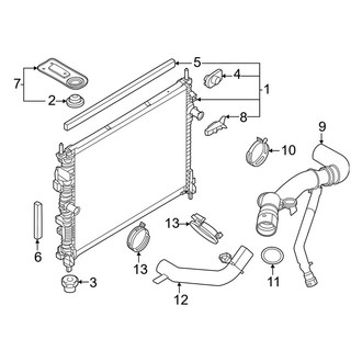 Ford OE - Cooling - Radiator & Components (5.0L Automatic Tr)