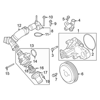 Ford OE - Cooling - Water Pump (5.0L Automatic Tr)