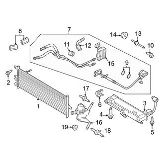 Ford OE - Cooling - Trans Oil Cooler (With Performance Package), (Automatic Tr)