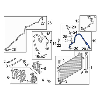 Ford OE - A/C Refrigerant Discharge Hose