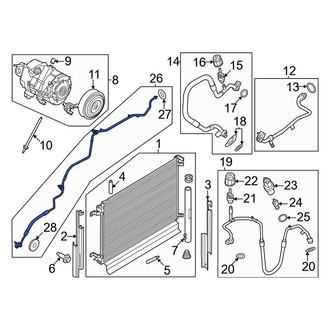Ford OE - A/C Refrigerant Liquid Hose