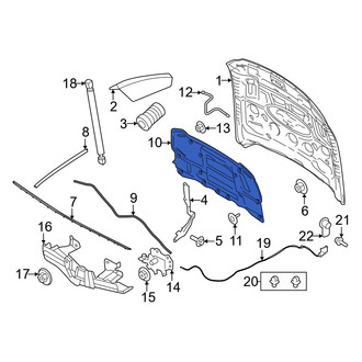 Ford OE - Front Inner Hood Insulation Pad