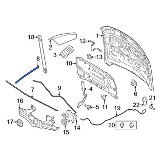 Ford OE - Front Left Hood Seal
