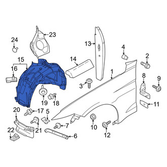 Ford OE - Front Right Fender Splash Shield