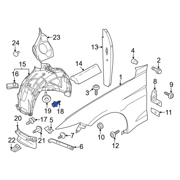 Fender Liner Rivet