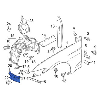 Ford OE - Front Left Fender Liner Extension