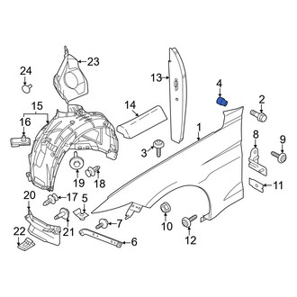 Ford OE - Fender Nut