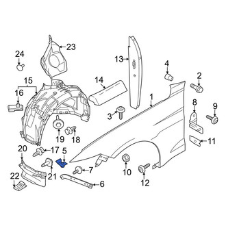 Ford OE - Fender Nut