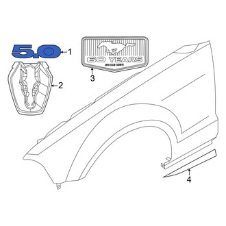Ford OE - Front Fender Emblem
