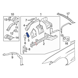 Ford OE - Front Left Fender Apron Reinforcement
