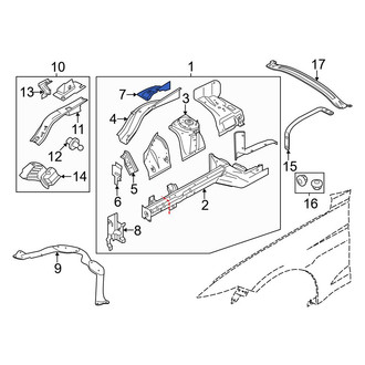 Ford OE - Front Left Fender Bracket