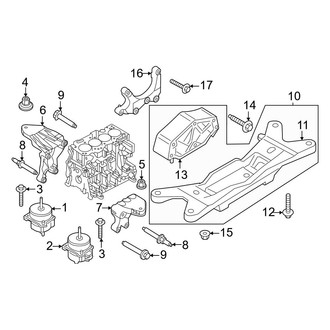 Ford OE - Engine & Transmission Mounting (2.3L)