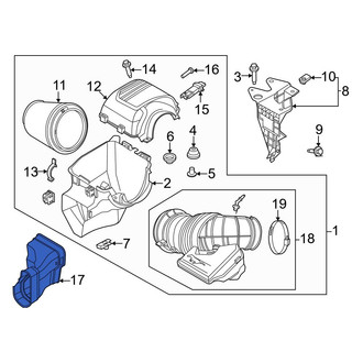 Ford OE - Front Left Engine Air Intake Hose