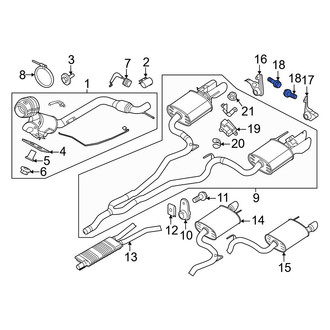 Ford OE - Rear Exhaust System Hanger Bolt