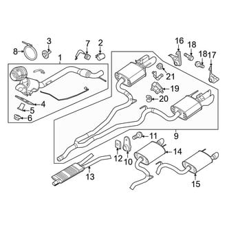 Ford OE - Exhaust System - Exhaust Components (2.3L)