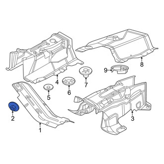 Ford OE - Floor Pan Heat Shield Nut