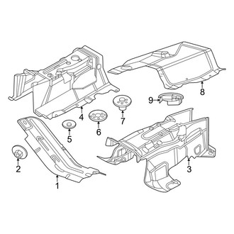 Ford OE - Exhaust System - Heat Shields (2.3L)
