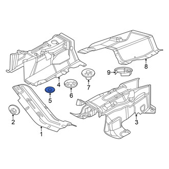 Ford OE - Floor Pan Heat Shield Nut