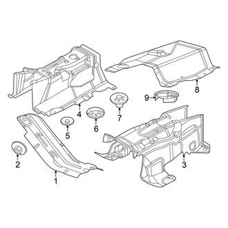 Ford OE - Exhaust System - Heat Shields (5.0L)