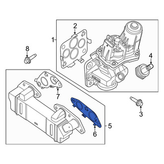 Ford OE - Right Exhaust Gas Recirculation (EGR) Cooler Gasket