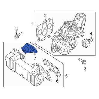 Ford OE - Left Exhaust Gas Recirculation (EGR) Cooler Gasket