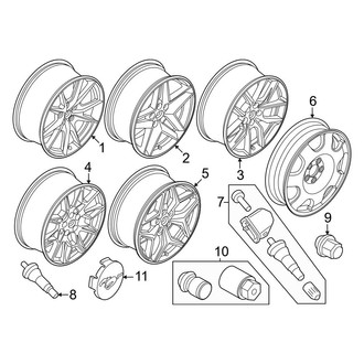 Ford OE - Wheels & Trim (19"), (GT / GT Premium / GTD)