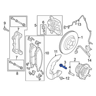 Ford OE - Front Axle Hub Mounting Bolt