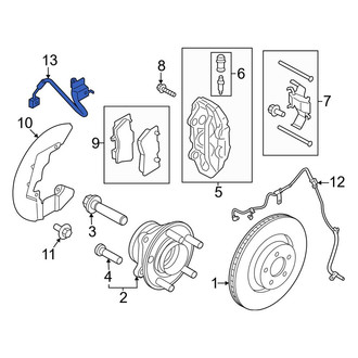 Ford OE - Front Right Brake Hydraulic Hose