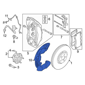 Ford OE - Front Left Brake Dust Shield
