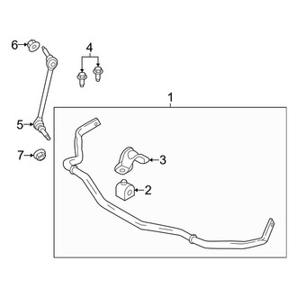 Ford OE - Front Suspension - Stabilizer Bar & Components
