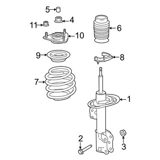 Ford OE - Front Suspension - Struts & Components (With Active Damping)