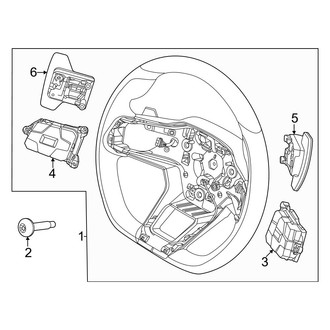 Ford OE - Steering Wheel & Trim (Dark Horse)