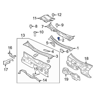 Ford OE - Bumper Face Bar Bolt
