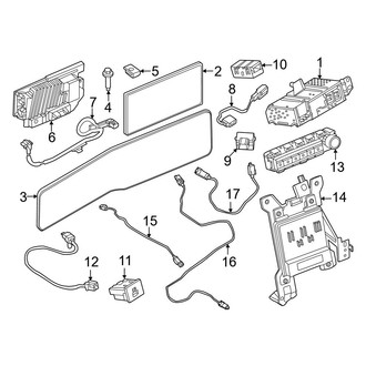 Ford OE - Instrument Panel - Sound System (Reciever & Display)
