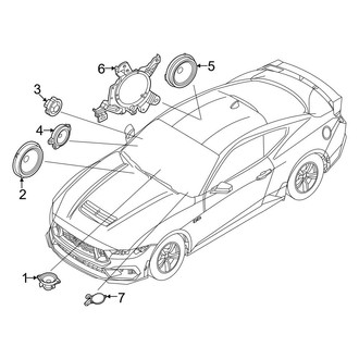 Ford OE - Instrument Panel - Sound System (9 Speakers, Convertible Speakers & Woofer), (Convertible)