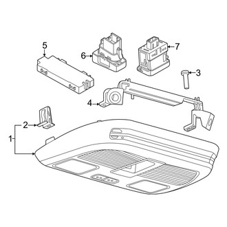 Ford OE - Overhead Console (EcoBoost / EcoBoost Premium / GT Premium Convertible)