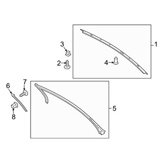 Ford OE - Roof - Exterior Trim (Dark Horse / EcoBoost / EcoBoost Premium / GT / GT Premium Coupe)