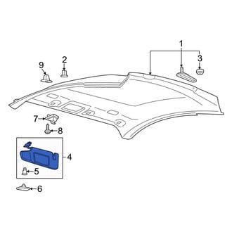 Ford OE - Left Sun Visor