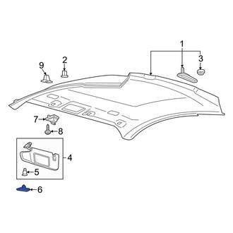 Ford OE - Sun Visor Cap
