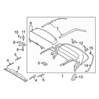 Ford OE - Convertible Top Push Rod Clip