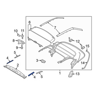 Ford OE - Front Left Convertible Top Tonneau Cover