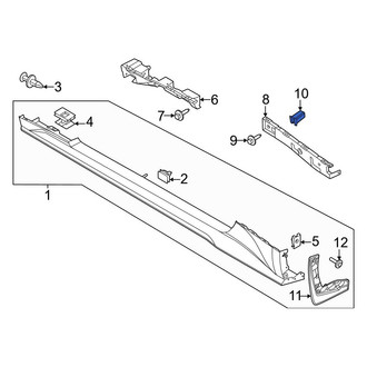 Ford OE - Rocker Panel Molding Nut