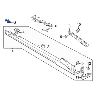 Ford OE - Rocker Panel Molding Rivet
