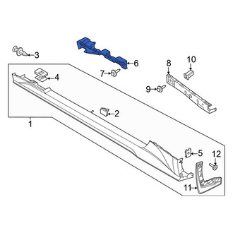 Ford OE - Front Left Rocker Panel Molding Bracket