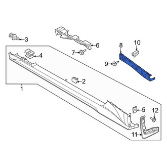 Ford OE - Front Left Rocker Panel Molding Bracket