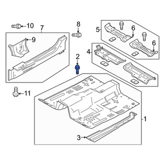 Ford OE - Floor Pan Reinforcement Bolt