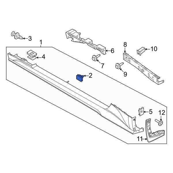 Rocker Panel Molding Clip