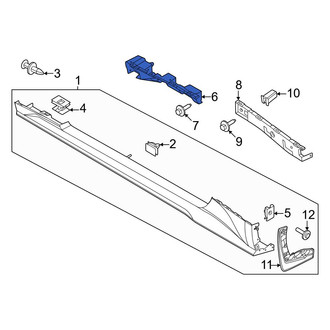 Ford OE - Front Left Rocker Panel Molding Bracket