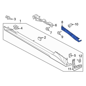 Ford OE - Rear Left Rocker Panel Molding Bracket